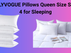 JOLLYVOGUE Pillows Queen Size Set of 4 for Sleeping