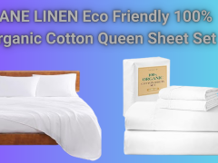LANE LINEN Eco Friendly 100% Organic Cotton Queen Sheet Set